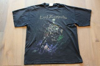 Vintage 90s Led Zeppelin Black T - Shirt Size Xl Winterland 1998 Rock Tee Concert