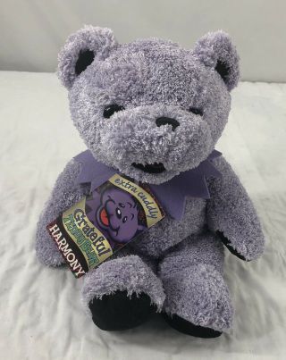 Grateful Dead Bear Teddy Harmony Extra Cuddly Plush Doll Purple Vtg