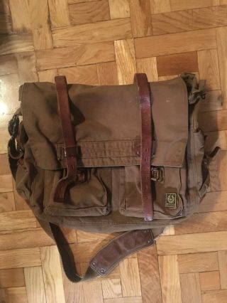 Incredibly Rare Belstaff 554 Colonial Messenger Bag Mountain Brown