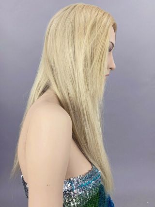 Rootstein Hardcap Mannequin Wig Long Blonde Calendar Girls Patina Vtg Hard Cap 3