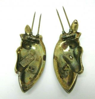 CORO CRAFT Sterling Gold Vermeil DOUBLE HORSE HEAD DUETTE Pin/ Fur Repair/ Parts 6