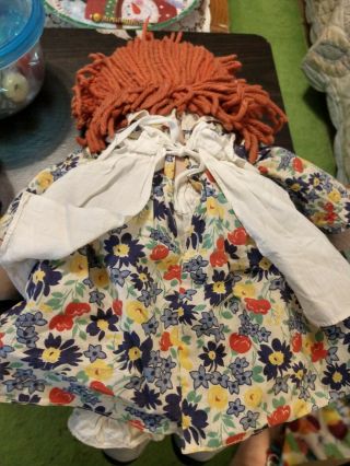 Rare Blue Striped Wartime Georgene Raggedy Ann Silsby and Transition Andy 11