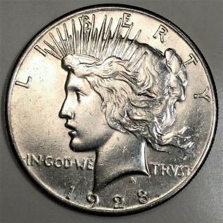 1928 Peace Dollar Coin Rare Date
