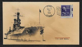 Pearl Harbor Uss Utah Collector Envelope Period 1941 Stamp 1056op