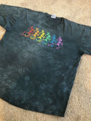 Vintage Grateful Dead Tie Dye Shirt Xl Dancing Skeletons 90s Jerry Garcia