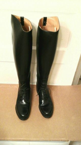 Vintage Dehner Boots,  Vtg Dehner Black Tall Riding Boots.  Awesome Dehner Boots.