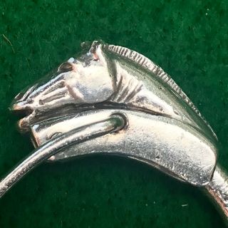 Gucci Sterling Horse Head Key Ring - VINTAGE - Pre - Owned with Character 4
