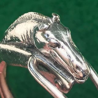 Gucci Sterling Horse Head Key Ring - VINTAGE - Pre - Owned with Character 5