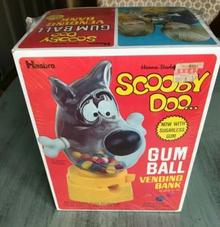 Vintage Scooby Doo Gum Ball Vending Machine Hasbro Hanna Barbera