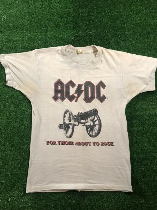 Vtg 1981 Acdc For Those About To Rock North American Tour Concert Extremely Rare