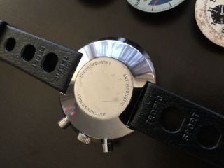 Vintage Heuer Leonidas Sears Chronograph Watch & 3 Extra Movements Parts/Repair 4