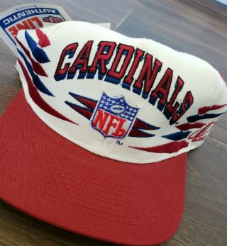 Vintage Snap Back Arizona Cardinals Hat/cap Logo Athletic Authentic Nfl Pro Line