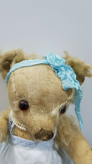Antique Merrythought Teddy Bear.  Button/label