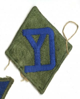 Wwii 26th Infantry Division White Back Patch Europe France Germany