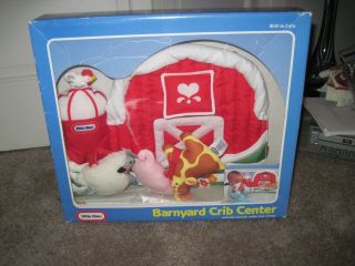 Vintage 1992 Little Tikes Barnyard Crib Center Animals Squeak/rattle