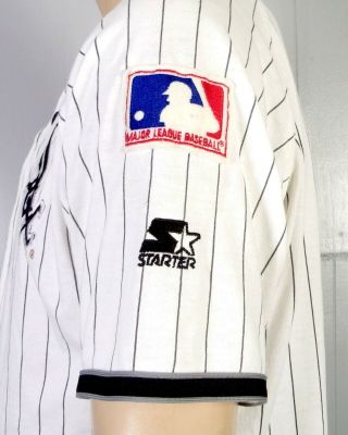 vtg 80s 90s Starter MLB Chicago White Sox Baseball Jersey Sewn NWA dre cube M 3