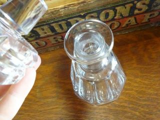 Vintage BACCARAT Crystal Decanter Bottle w/ Stopper Courvoisier V.  O.  C. 6
