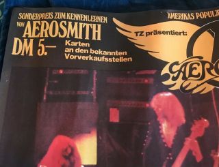 Aerosmith - Munich Mid 1970s Vintage Poster 2