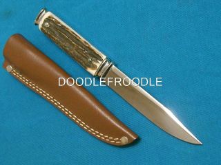 Rare Nm Vintage Kershaw Solingen Germany 1827 Stag Dagger Hunting Survival Knife