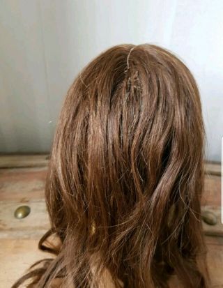 ANTIQUE FRENCH JUMEAU WIG.  DOLL NOT.  WIG ONLY.  HAND TIED. 4