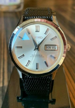 Vintage Seiko 1967 Automatic Watch Diashock 27 Jewels Business A 8346 9010