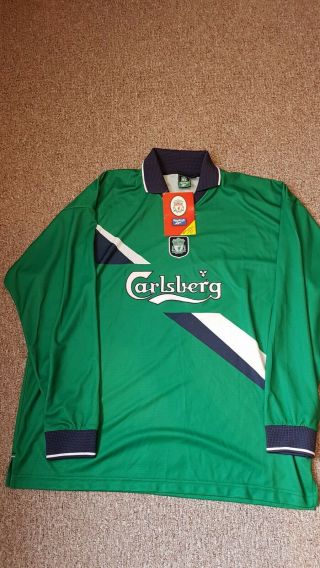 Liverpool Vintage Longsleeve Football Shirt Size X Large Bnwt