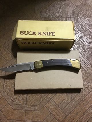 Buck Knife Model 110 Vintage Folding Pocket Knife Made In Usa