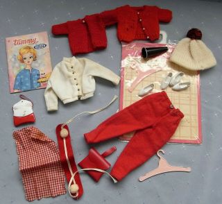 Vintage Ideal Tammy Dolls (one is Hong Kong) Clothes and Accessories 2