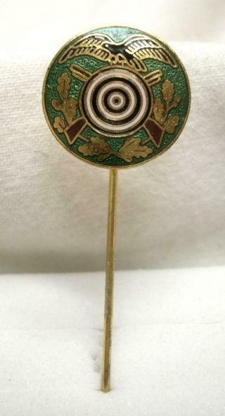 OLD VINTAGE GERMAN SCHUTZEN VEREIN ENAMEL PIN 2