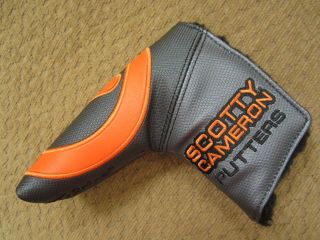 Scotty Cameron Tour Only GREY & ORANGE Industrial Circle T Headcover - RARE 3