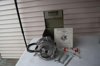 Vintage Neat Porter Cable Rockwell Speedmatic Circular Saw.  Model 597 Duty