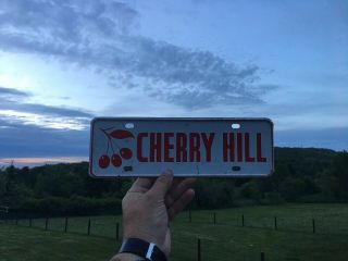 Vintage License Plate Topper Cherry Hill N.  J.  Jersey