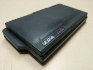 Vintage Atari Portfolio Cleaned Rebuilt LCD w Cables See Photos 2