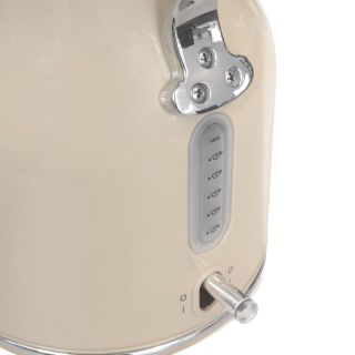 Retro Cream Kettle Jug Vintage Cute Hot Water Kitchen Boil Temperature Gauge UK 2