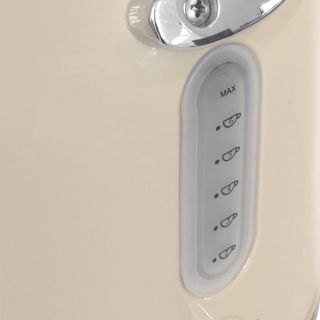 Retro Cream Kettle Jug Vintage Cute Hot Water Kitchen Boil Temperature Gauge UK 5