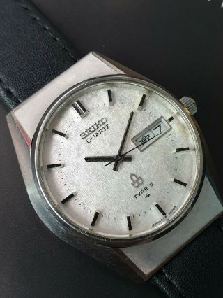 Vintage Seiko Quartz Type Ii Sq Snowflake Jdm 4316 - 8010 Kanji 1977 Mens Watch