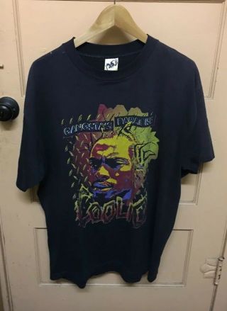 Rare Vintage 90s Coolio " Gangsta’s Paradise " T Shirt Raptee 2pac N.  W.  A.  Dr.  Dre