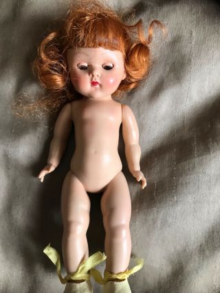 Vintage Vogue Ginny Doll Auburn / Red Hair & Blue Eyes 7 1/2 