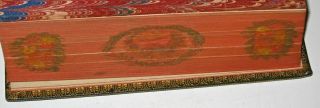 LEATHER;LONGFELLOW •1853 FORE - EDGE PAINTING •Romantic RARE GIFT 2