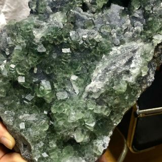 16.  56LB Rare Translucent Green CubeFluorite Mineral Specimen/ChiTC676 5