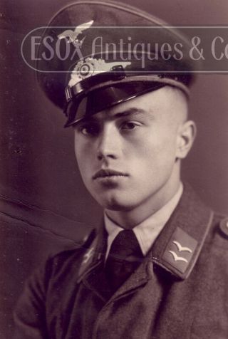 Ww2 German Luftwaffe Soldier Portrait Photo Wwii Photograph 4x6