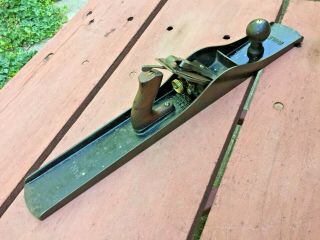 Vintage Stanley Bailey Sweetheart No.  8 Wood Plane From A Kansas Estate