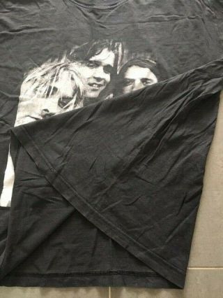 Nirvana vintage shirt 90 ' s European bootleg.  Kurt Cobain,  grunge,  tour,  europe. 3