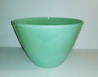 Fire King Splash Proof Jadeite Jadite Green Milk Glass Mixing Bowl Vintage Large
