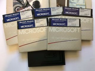 Vntg.  Microsoft Windows Version 1.  03 IBM PC MS - DOS Operating System 1986 5 1/4” 2