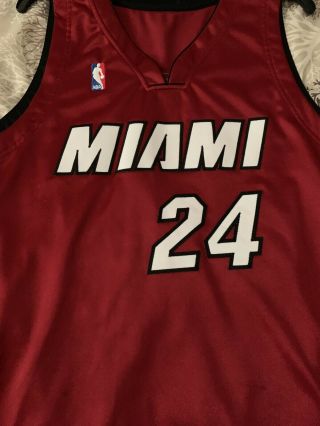Qyntel Woods Miami Heat Game Worn Issued Basketball Jersey Rare Red Blazers 4