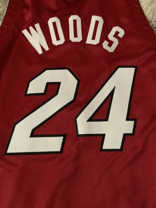 Qyntel Woods Miami Heat Game Worn Issued Basketball Jersey Rare Red Blazers 5