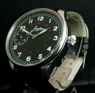 JUNGHANS Vintage WWII Era Men ' s Large Wrist Wristwatch Stainless Steel 2