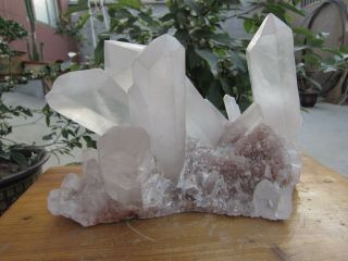 8.  94lb Rare Natural Clear Quartz Crystal Cluster Point Specimens Tibet
