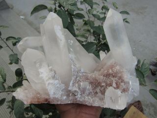 8.  94lb RARE NATURAL CLEAR quartz crystal cluster point Specimens Tibet 7